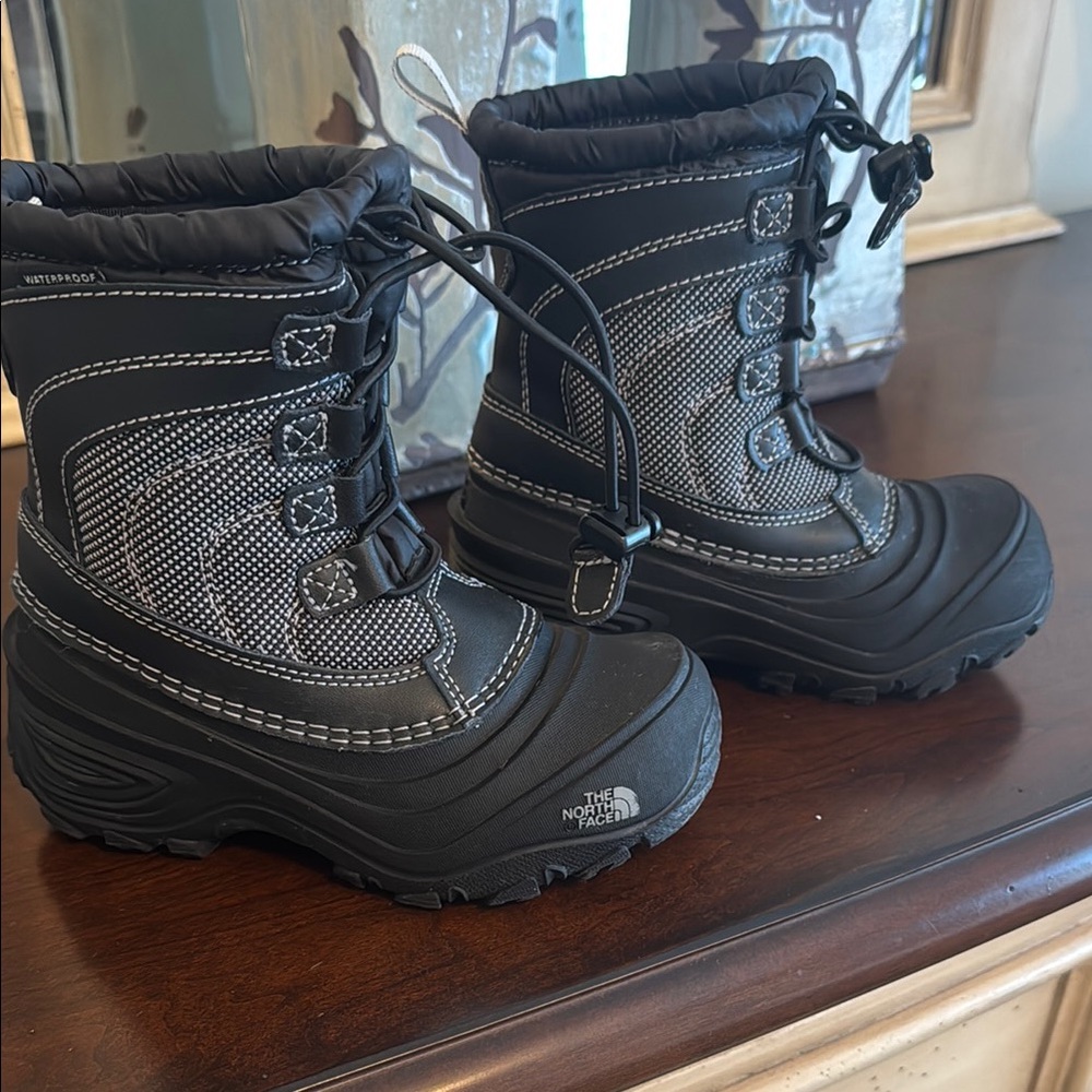 The North Face Black Rain and Snow Boots with Waterproof Material and Insulation